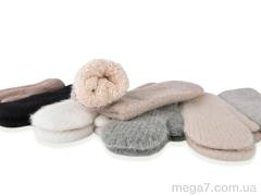 Варежки, CAP оптом CAP 2461 (кролик) mix