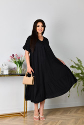 Платья женские БАТАЛ (черный) оптом ARIADNA  14023786 3039-38