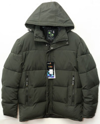 Куртки зимние мужские БАТАЛ (хаки)  оптом 01623589 Y3-2
