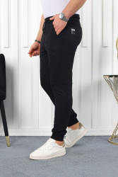 Спортивні штани чоловічі БАТАЛ (чорний) оптом 2BRO 