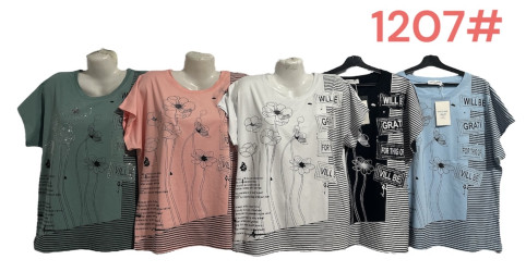 Футболки женские БАТАЛ оптом 72463981 1207-92