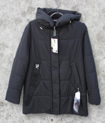 Куртки демисезонные женские FURUI БАТАЛ (черный) оптом 80492175 2321-36