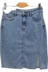 Спідниці джинсові жіночі DKNSEL ПОЛУБАТАЛ оптом 