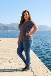 Футболки женские БАТАЛ оптом 01539462 2507-13