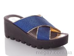 Шлепки, DeMur оптом W777-18-blue-gold