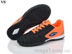 Футбольная обувь, VS оптом Дугана N01 black-orange (31-35)