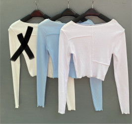 Лонгсливи (блакитні) жіночі оптом ---