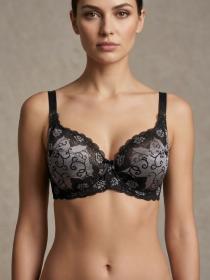 Бюстгальтер Diorella 63159E (  чёрно-серый, E  6 шт. )