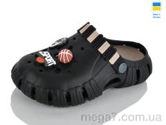 Кроксы, Progress оптом Progress  Гіпаніс Д012 чорно-т.бежевий