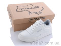 Кроссовки, Restime оптом PWB26827 white