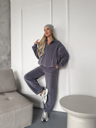 Спортивные костюмы женские на флисе оптом 47185093 1683-21