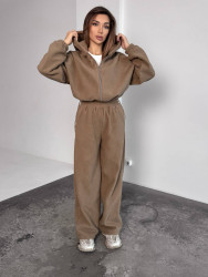 Спортивные костюмы женские на флисе оптом 45201396 10525-48