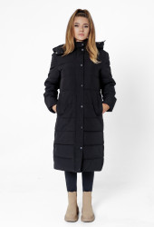 Куртки зимние женские (черный) оптом 95784136 09-38