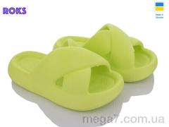 Шлепки, Roks оптом Progress 138 салатовий