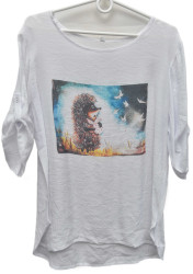 Футболки женские ПОЛУБАТАЛ оптом 87364195 353-14