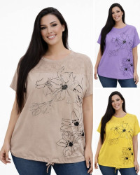 Футболки женские БАТАЛ оптом 30781294 26013-115