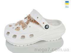 Кроксы, Lot Shoes оптом 1410-2-8 білий