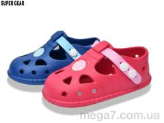 Кроксы, Super Gear оптом 01-6140 navy-fuxia mix