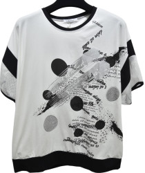 Футболки жіночі БАТАЛ оптом Kiss Me 