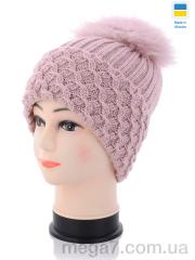 Шапка, Angelica оптом Гнездо жен. pink