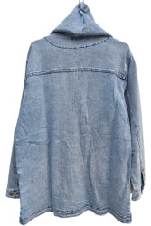 Сорочки джинсові жіночі LDMJS БАТАЛ оптом LDM