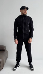 Спортивные костюмы мужские (2-ка) (черный) оптом 54812967 1611-5