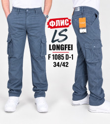 Джинси чоловічі СУПЕР БАТАЛ на флісі оптом LS-JEANS 
