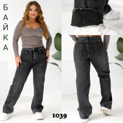 Джинсы женские на байке БАТАЛ оптом 26958137 1039-123