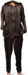 Спортивні костюми жіночі БАТАЛ (коричневий) оптом