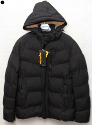 Куртки зимние мужские на меху (черный) оптом 13079456 С23-5