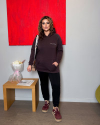 Спортивні костюми жіночі на флісі БАТАЛ оптом ---