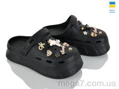 Кроксы, Golden Lion оптом 156-1 чорний