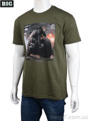 Футболка, BIG оптом 3707-093 green