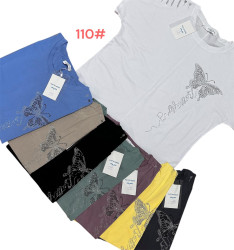 Футболки женские БАТАЛ оптом 06138972 110-105