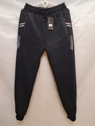 Спортивные штаны мужские на флисе (gray) оптом 41285736 7128-27