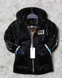 Куртки демисезонные детские (девочка, черный) оптом 72450631 04-21