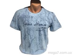 Футболка, TurkishBrend оптом 9845 блакитний