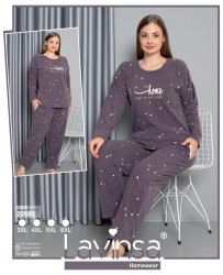 Ночные пижамы женские БАТАЛ оптом 54678201 20586-7
