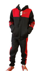 Спортивные костюмы подростковые на флисе (черный) оптом Турция 56942370 02-7