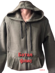 Спортивні кофти на флісі чоловічі БАТАЛ оптом        