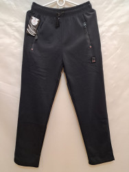 Спортивные штаны мужские на флисе (dark blue) оптом 02568913 6061-3