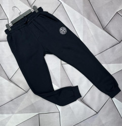 Спортивные штаны мужские на флисе (черный) оптом 62570913 04-40
