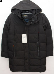 Куртки зимние мужские на флисе (black) оптом 54613872 A-9-15