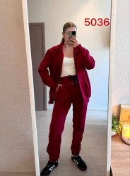 Спортивные костюмы женские на флисе БАТАЛ оптом 69738140 5036-178