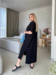 Сукні жіночі БАТАЛ (чорний) оптом 