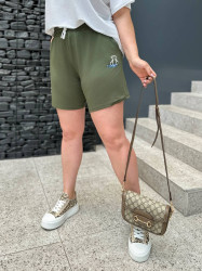 Шорти жіночі БАТАЛ (хакі) оптом Мис Елегант