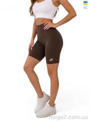Велосипедки, Sport style оптом 5711PU норма шоколад