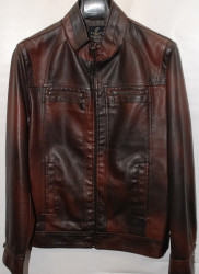 Куртки кожзам мужские FUDIAO (brown) оптом 01764852 1811 -1 -89