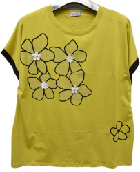 Футболки женские БАТАЛ оптом 34201695 736-102