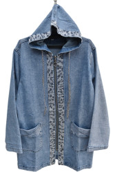 Сорочки джинсові жіночі LDMJS БАТАЛ оптом LDM